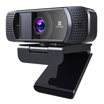 Webcam HD 1080P avec cache de confidentialité pour microphone Vitade 672A Caméra Web de bureau USB